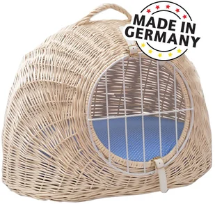 Aumüller Aumüller budka wiklinowa dla kota rozjaśniana z poduszką w zestawie 1 szt - Legowiska dla kotów Aumüller Aumüller budka wiklinowa dla kota rozjaśniana z poduszką w zestawie 1 szt - Legowiska dla kotów - miniaturka - grafika 1