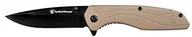 Plecaki - Smith & Wesson nóż jednoręczny, stal 8 Cr13MoV, powlekany, Flipper, Liner Lock, khakifarbene TWS-misy, stal nierdzewna Clip 1084312 - miniaturka - grafika 1