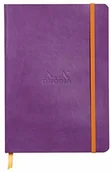 Pozostałe książki - Rhodia Rhodia 117460C notes Rhodiarama z miękką kopertą, 80 arkuszy, papier w kolorze kości słoniowej, A5 148 x 210 mm, zakładka, kieszeń wewnętrzna, 1 sztuka, fioletowy 117460C - miniaturka - grafika 1