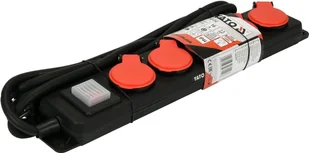 Yato PRZEDŁUŻACZ LISTWA ZASILAJĄCA WARSZTATOWA IP 44 PIĘĆ GNIAZD Z UZIEMIENIEM WYŁĄCZNIK 3M 1,5MM2 - Przedłużacze i rozgałęźniki - miniaturka - grafika 5