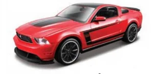 Maisto, model kolekcjonerski Ford Mustang Boss 302 Czerwony 1/24 Do Składania - Kolekcjonerskie modele pojazdów - miniaturka - grafika 2