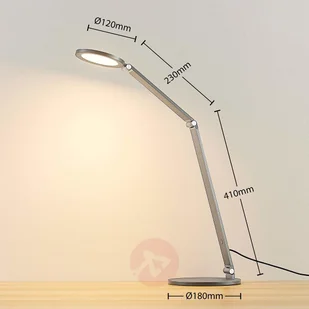 Lampenwelt com Lampka biurkowa LED Mion z ściemniaczem - Lampy stojące - miniaturka - grafika 4