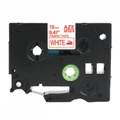 Etykiety do drukarek - Brother strefadrukarek.pl Taśma TZe-FA3R do naprasowania 12mm x 3m biała czerwony nadruk - zamiennik| OSZCZĘDZAJ DO 80% - ZADZWOŃ! 730811399 PROMOCJA! TZE-FA3R - miniaturka - grafika 1