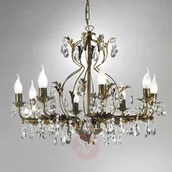Lampy sufitowe - ONLI Żyrandol Teresa z kryształami, 8-punktowy - miniaturka - grafika 1