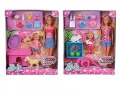 Simba Steffi EVI ze zwierzątkiem 5732156 - Lalki dla dziewczynek - miniaturka - grafika 2