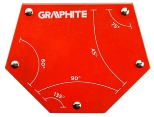Graphite Spawalniczy kątownik magnetyczny 111 x 136 x 24 mm 56H905 - Akcesoria spawalnicze - miniaturka - grafika 2