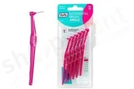 Szczoteczki międzyzębowe - TePe TePe Angle Szczoteczki międzyzębowe 0,4mm - różowe 6 szt. - miniaturka - grafika 1