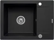 Zlewozmywaki - Pyramis KORFU 62x46 1B 1D karbon 070060501 - miniaturka - grafika 1