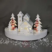 Świeczniki - Saico Przepiękny świecznik łukowy LED Świąteczny spokój - miniaturka - grafika 1