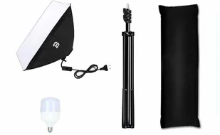 Puluz Zestaw studyjny Softbox LED Puluz 50x70cm statyw żarówka LED 1 szt PU5070EU PU5070EU - Części i akcesoria do laptopów - miniaturka - grafika 4