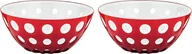 Miski i półmiski - Guzzini Miseczki na przekąski Le Murrine 12,5 cm czerwono-białe 2 szt. 279412147 - miniaturka - grafika 1