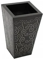 Sztuczne kwiaty - Europalms EUROPALMS Doniczka metalowa wzorzysta, cynk 31cm 83059553 - miniaturka - grafika 1