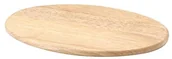 Deski do krojenia - Continenta deska do krojenia owalna z drzewa kauczukowego, deska do krojenia, deska kuchenna, rozmiar: 30 x 20 x 1,2 cm 3116 - miniaturka - grafika 1