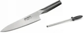 Noże kuchenne - Global Nóż szefa kuchni 20cm G-2 PLUS ostrzałka Taidea T0825D G-2ostrz - miniaturka - grafika 1