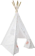 Namioty i tipi dla dzieci - Atmosphera for kids Namiot biały w stylu tipi składany dla małej księżniczki idealny do dziecięcego pokoju B07MY8WNJN - miniaturka - grafika 1