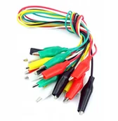 Akcesoria do komputerów jednopłytkowych - Przewody kable krokodylki dwustronne (10 sztuk) - miniaturka - grafika 1