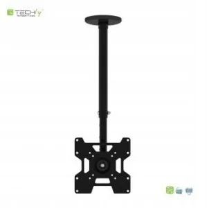 Techly TECHLY 102345 Techly Uchwyt sufitowy do TV LED/LCD/PLAZMA 23-37 45kg regulowany VESA czarn - Akcesoria do monitorów - miniaturka - grafika 3