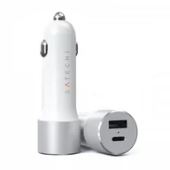 Ładowarki samochodowe - SATECHI SATECHI 72W Type-C PD Car Charger Adapter | Silver ST-TCPDCCS - miniaturka - grafika 1
