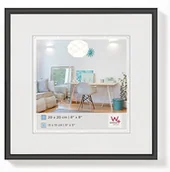 Ramki na zdjęcia - Walther Design New Lifestyle KST.Ramka na zdjęcia, plastikowa ramka, czarna, 15 x 15 cm KV150B - miniaturka - grafika 1