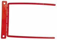 Spinacze i klipsy do papieru - Q-CONNECT Klipsy do spinania dokumentów archiwizacyjne D-Clip czerwone kf02281 - miniaturka - grafika 1