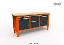 Malow Stół warsztatowy SWT 17/06 "TRÓJKA" do warsztatu metalowy na klucz SWT17/06 - Stoły warsztatowe Malow Stół warsztatowy SWT 17/06 "TRÓJKA" do warsztatu metalowy na klucz SWT17/06 - Stoły warsztatowe - miniaturka - grafika 2