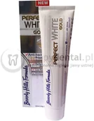 Wybielanie zębów - Beverly Hills BEVERLY HILLS Perfect White GOLD 75ml + 25ml GRATIS - pasta wybielająca z drobinkami złota, zapewniająca lśniący uśmiech - miniaturka - grafika 1
