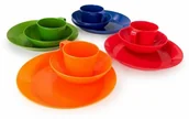 Kuchnia turystyczne i akcesoria - GSI Outdoors Zestaw naczyń CASCADIAN 4 PERSON TABLE SET MULTI - miniaturka - grafika 1