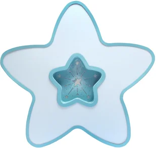 Decorativi Lampa do pokoju dziecinnego na pilota sufitowa niebieskie gwiazdki 36W 408 Decorativi 408 - Lampy sufitowe - miniaturka - grafika 3