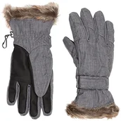Rękawiczki rowerowe - Ziener mężczyzn Kim Lady Glove rękawice narciarskie, szary 801117 - miniaturka - grafika 1