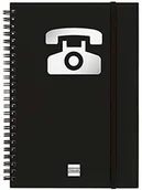 Notesy i bloczki - Finocam Finocam 8510660  książka spiralna, format A5, kolor: czarny, 1 sztuka 8510660 - miniaturka - grafika 1