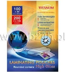 Titanum Folia do laminowania A6 100 MIC - Szkolne artykuły papiernicze - miniaturka - grafika 2