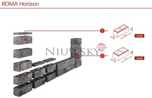 Joniec Daszek na murek CH20 50,4x20x5 platinium / Joniec DASZEK NA MUREK CH20 50,4X20X5 PLATINIUM / JONIEC - Akcesoria do ogrodzeń - miniaturka - grafika 2