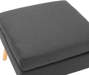 vidaXL Podnóżek, ciemnoszary, tapicerowany tkaniną - Taborety i hokery - miniaturka - grafika 3