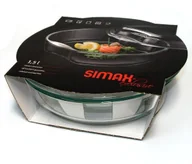 Naczynia żaroodporne - Simax NACZYNIE OKRĄGŁE ŻAROODPORNE Z POKRYWĄ 1,5+1 L 3480 - miniaturka - grafika 1