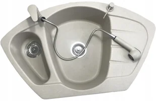 Kuchinox Compact Zlewozmywak Granitowy Zlew Kuchenny +syfon - Zlewozmywaki - miniaturka - grafika 2