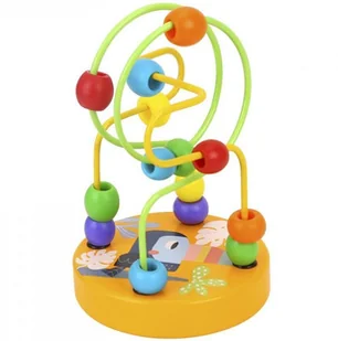Tooky Toy TOOKY TOY Drewniana Edukacyjna Pętla Motoryczna Labirynt Przeplatanka - Zabawki interaktywne dla dzieci - miniaturka - grafika 4