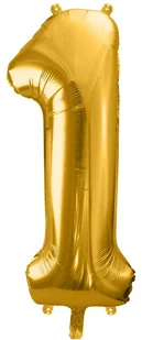 PartyDeco Balon foliowy cyfra 1, 34", niebieski jasny FB1P-1-001J - Balony i akcesoria - miniaturka - grafika 8