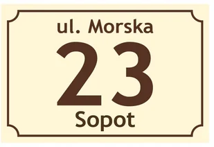 Tabliczka Adresowa z numerem domu tablica 30x20 cm - Numery na dom - miniaturka - grafika 23