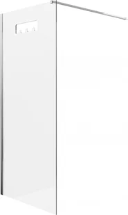 Deante Kabina walk-in z powłoką 90x200 cm / 8 mm + wieszak na ręczniki, chrom/ czarny mat KQM N39P - Kabiny prysznicowe - miniaturka - grafika 2