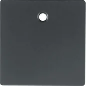 Wyłączniki światła i elektryczne - Hager sp. z o.o. Płytka czołowa do łącznika cięgłowego Berker Q.1/Q.3 antracyt aksamit 11466086 - miniaturka - grafika 1