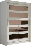 Szafy - Szafa przesuwna Aldo IV - biała Szafa do sypialni - miniaturka - grafika 1