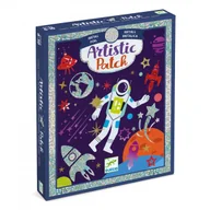 Zabawki interaktywne dla dzieci - Djeco Zestaw Artystyczne Łatki - KOSMOS DJ09462 - miniaturka - grafika 1