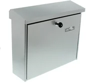 Skrzynki na listy - Burg Wächter Burg-Wächter skrzynka na listy o wygodnej głębokości, format A4, ocynkowana stal, srebrny JOURNAL 5867 SI - miniaturka - grafika 1