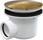 Syfony - Alca PLAST Alcaplast Syfon brodzikowy korek mosiądz antyczny A49ANTIC ! - miniaturka - grafika 1