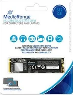 Dyski SSD - MediaRange Dysk SSD MR1032 512 GB M.2 2280 PCI-E x4 Gen3.1 NVMe MR1032 MR1032 - miniaturka - grafika 1