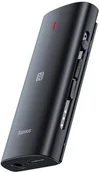 Transmitery FM - Baseus Odbiornik Bluetooth 5.0 BA03, dźwięk 3D, NFC, aptX (czarny) BSU951 - miniaturka - grafika 1