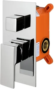 Corsn DESZCZOWNICA 25x25 cm-Prysznicowy zestaw podtynkowy ,CHROM Z01MCH ADOUR - Deszczownice - miniaturka - grafika 6