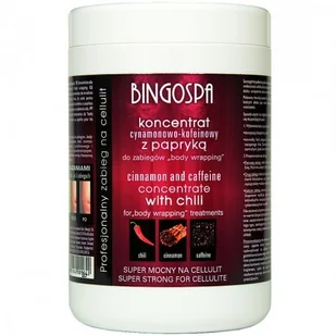 BINGOSPA bingospa cynamon-kofeiny koncentrat z Chili-pieprz FUR Body-Wrapping, 1er Pack (1 X 1 kg) 164 - Balsamy i kremy do ciała - miniaturka - grafika 2