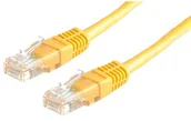 Patchcordy - Patchcord UTP kat.5e 0.5m żółty) - miniaturka - grafika 1
