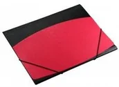 Szkolne artykuły papiernicze - Titanum Teczka z gumką A4 czerwono-czarna - miniaturka - grafika 1